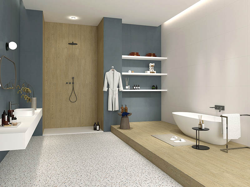 protector contra salpicaduras de baldosas de cemento