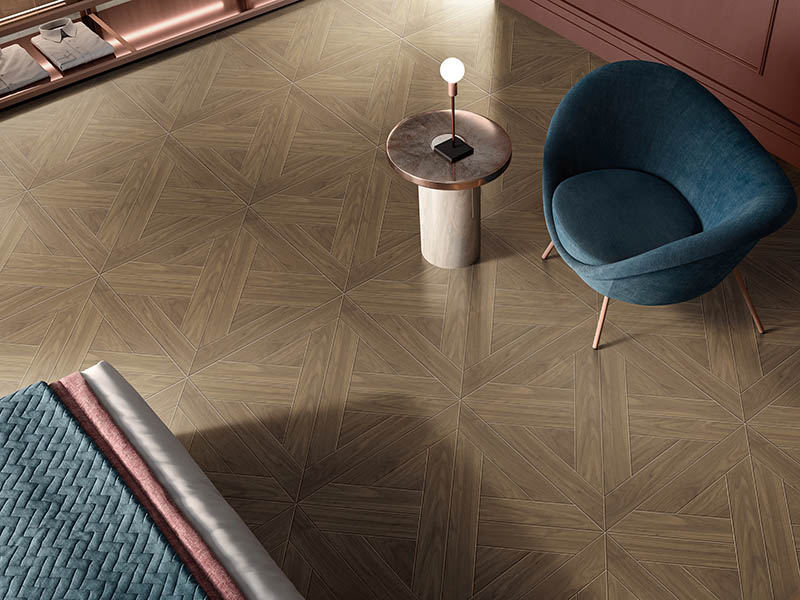 suelos de baldosas con apariencia de madera para cocina