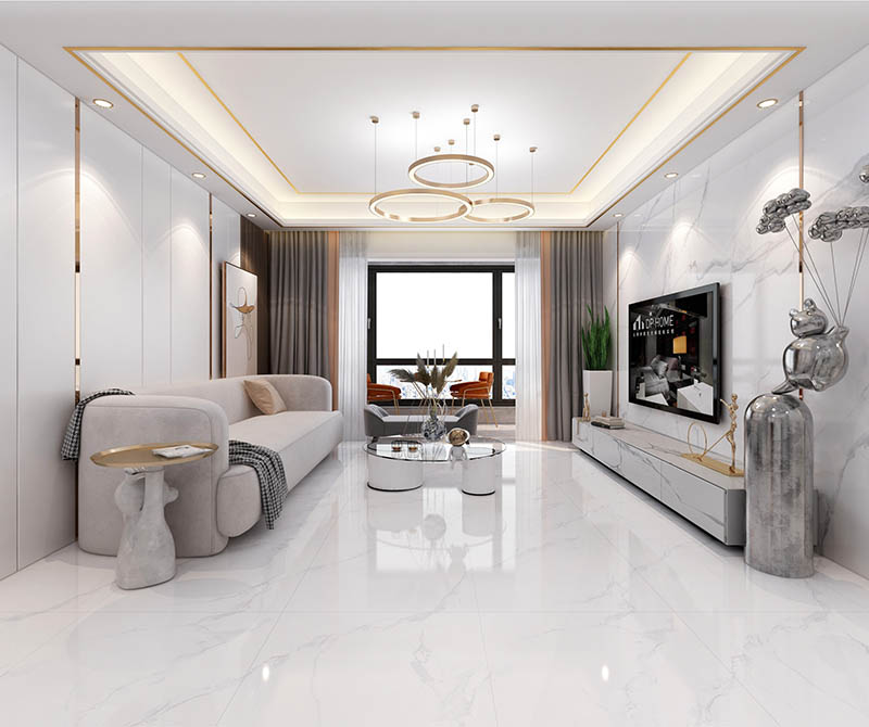 Pavimento porcel&aacute;nico efecto m&aacute;rmol blanco brillo carrara (8)